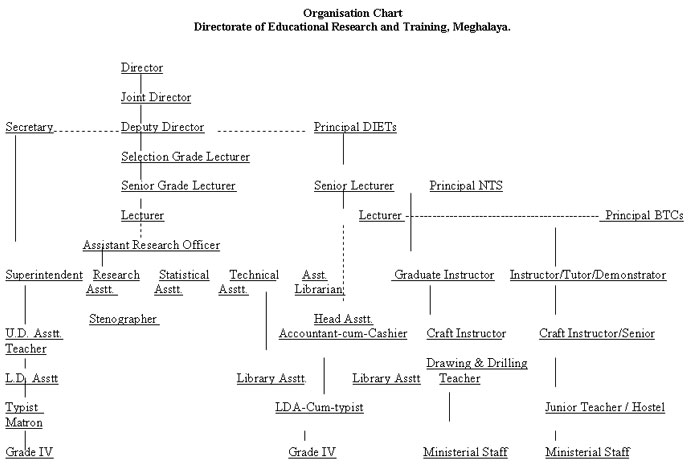organogram of DERT